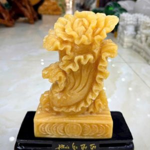 Bắp cải kim tiền phong thủy đá ngọc hoàng long - Cao 20cm